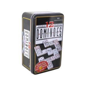 JUEGO DE DOMINO CHANCHO 12 CAJA METALICA